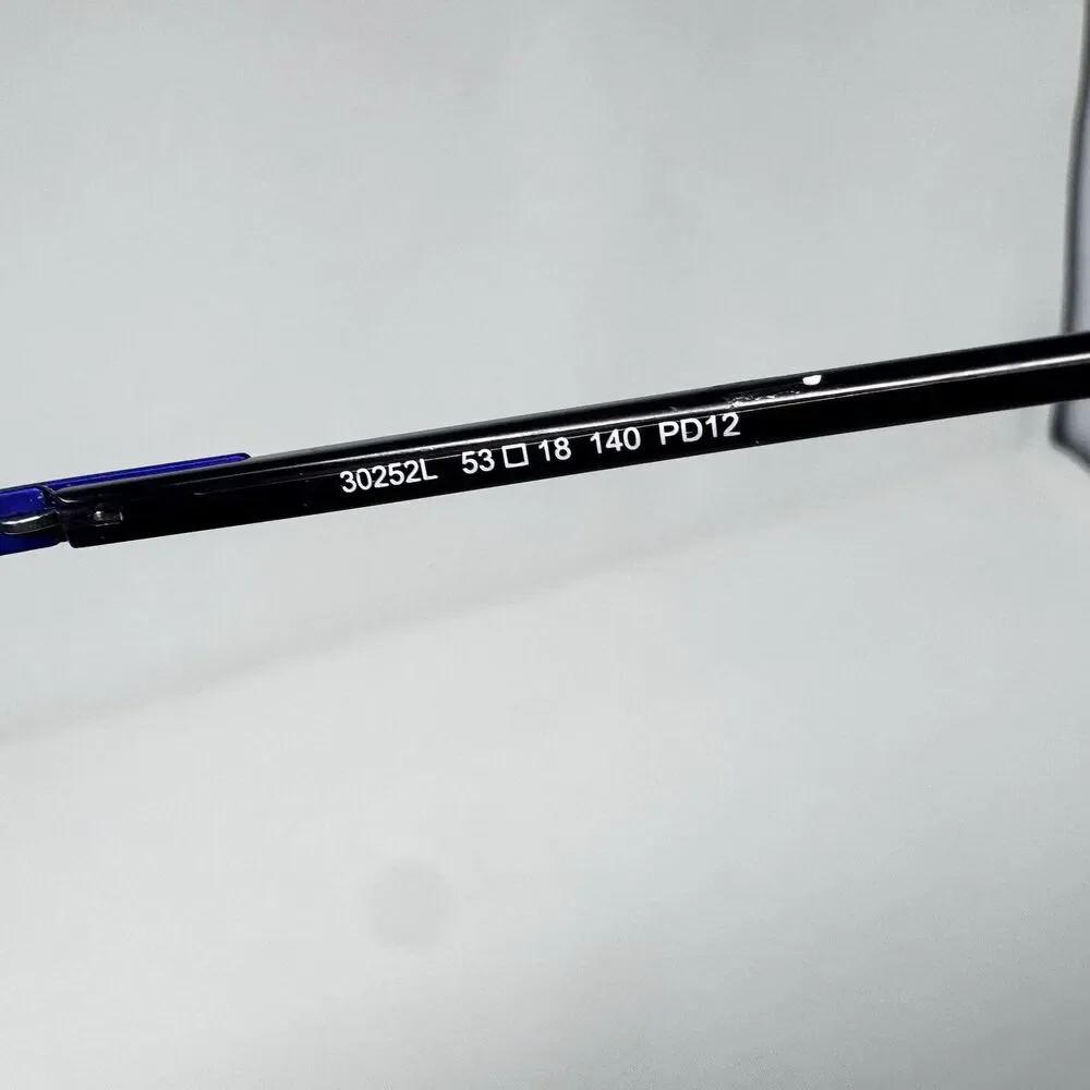 Morel Lightec 30252L 53-18-140 Eyeglass Frames Blue Bronze France